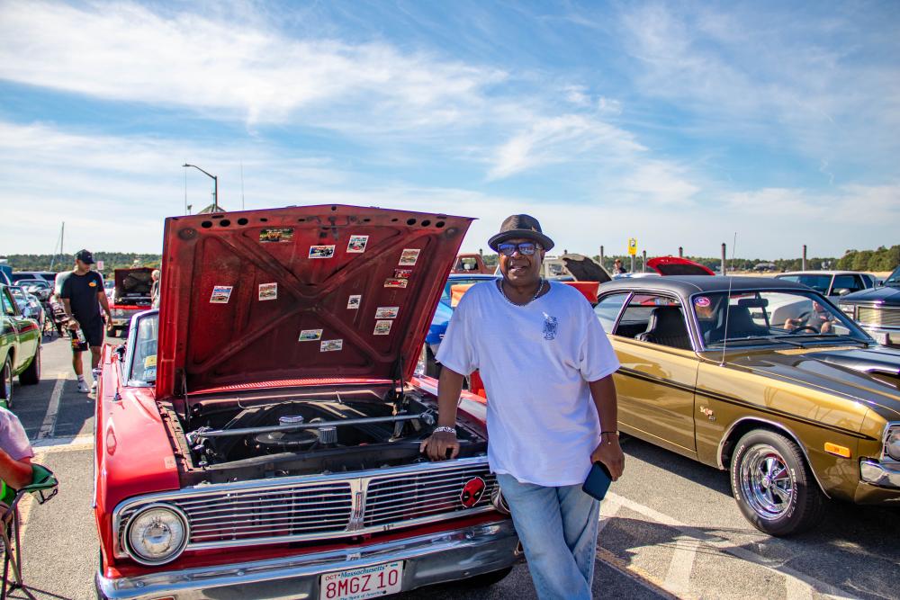 A contestant shows off his car at the 2025 festival's car show. File photo