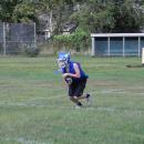 A player catches a ball during a turnover drill. Photo by Christian Uva