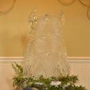 Frank Peralis sculpted the viking mascot out of ice.