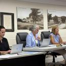Superintendent Amy Hartley-Matteson at an Aug. 20 School Committee meeting. Photo by Christian Uva