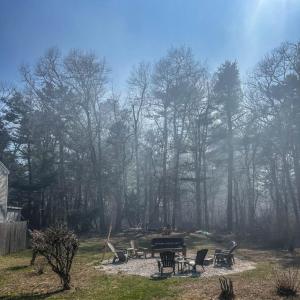 This April, an odor control method by the sewer plant filled the nearby neighborhood with smoke. Photo source: Sally Morrison