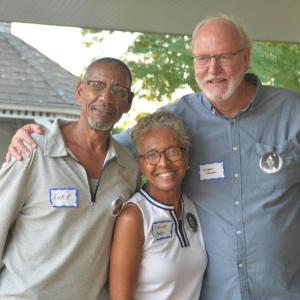 Luke Almeida, Sandra (Mattos) Britto and Michael Taylor.